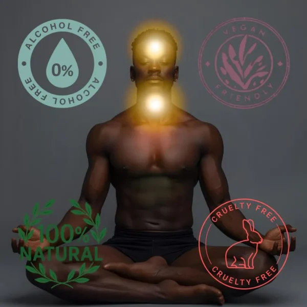 Parfums Attar : bleu lotus au bois de santal