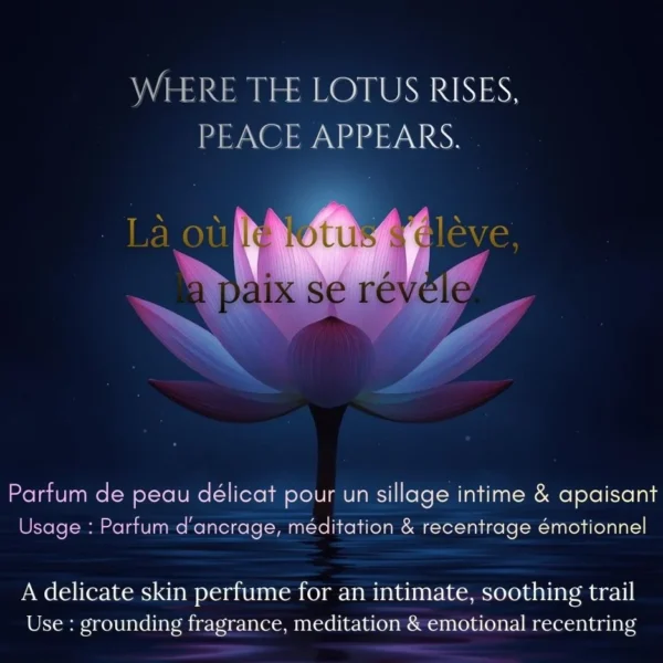 Parfums Attar : Lotus nocturne Kumudini au bois de santal